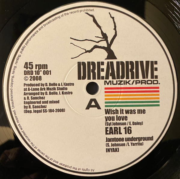 Earl Sixteen / Kenny Knots - Wish It Was Me You Love | Dreadrive Muzik/Prod. (DRD 10" 001) Earl Sixteen / Kenny Knots - Wish It Was Me You Love | Dreadrive Muzik/Prod. (DRD 10" 001)