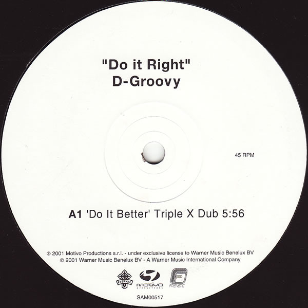 D-Groovy - Do It Right | Eternal (SAM00517)