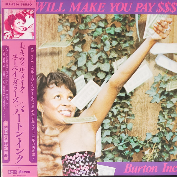 Burton Inc. - L.A. Will Make You Pay $$$ | P-Vine Records (PLP-7856)