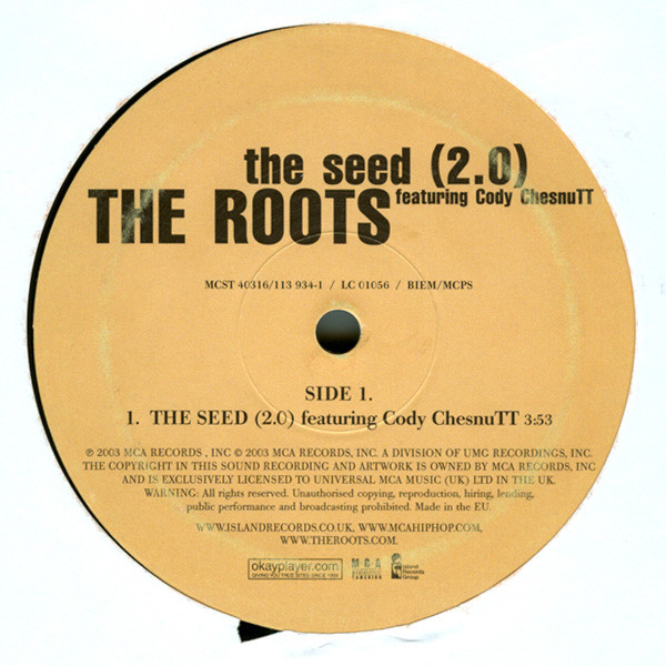 The Roots Featuring Cody ChesnuTT - The Seed (2.0) | MCA Records (MCST 40316) - 3