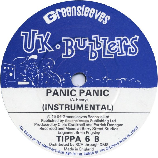 Tippa Irie - Panic Panic | UK Bubblers (TIPPA 6) - 2
