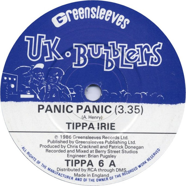 Tippa Irie - Panic Panic | UK Bubblers (TIPPA 6) - main
