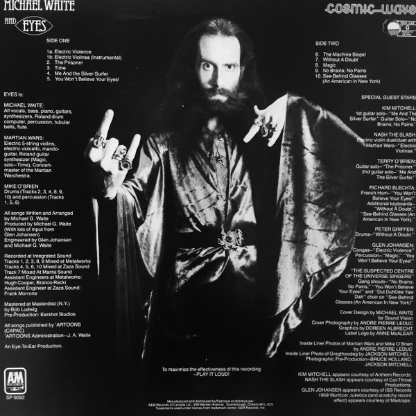Michael Waite - Cosmic Wave | A&M Records (SP 9092) Michael Waite - Cosmic Wave | A&M Records (SP 9092)