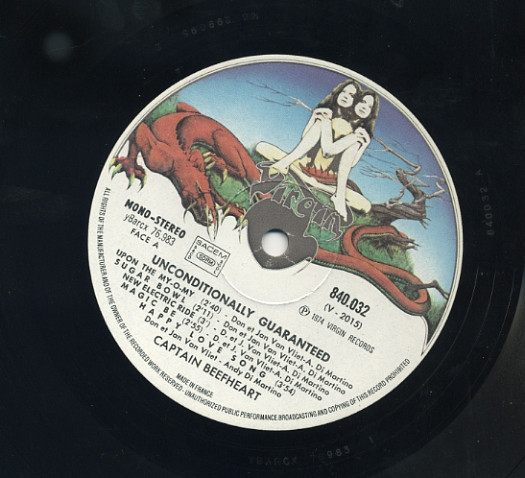 Captain Beefheart And The Magic Band - Unconditionally Guaranteed | Virgin (840032) - 3