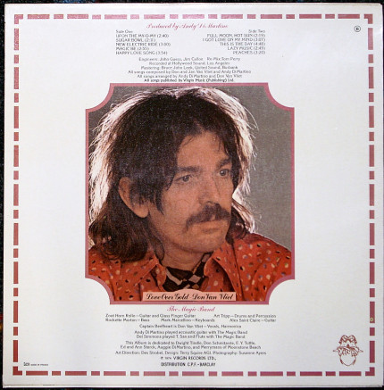Captain Beefheart And The Magic Band - Unconditionally Guaranteed | Virgin (840032) - 2