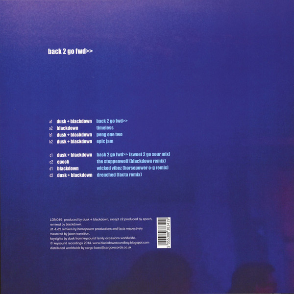 Dusk + Blackdown - Back 2 Go Fwd>> | Keysound Recordings (LDN049) - 2