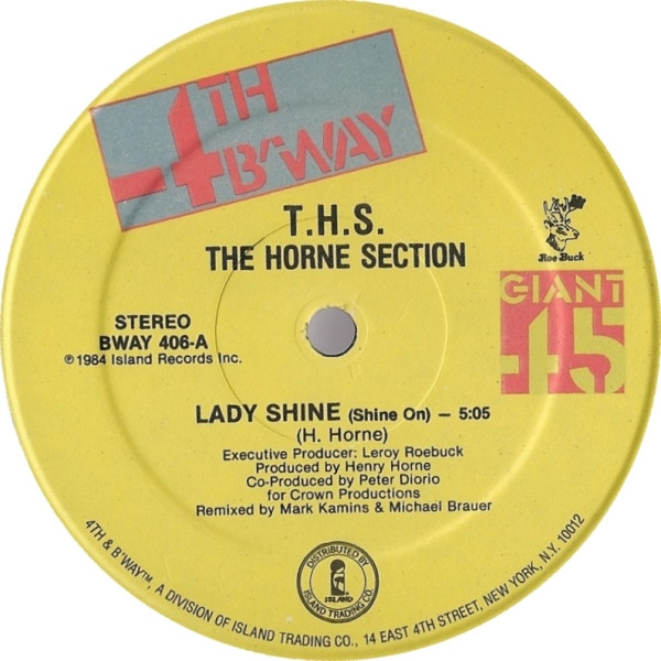 The Horne Section - Lady Shine (Shine On) | 4th & Broadway (BWAY 406) - main The Horne Section - Lady Shine (Shine On) | 4th & Broadway (BWAY 406) - main