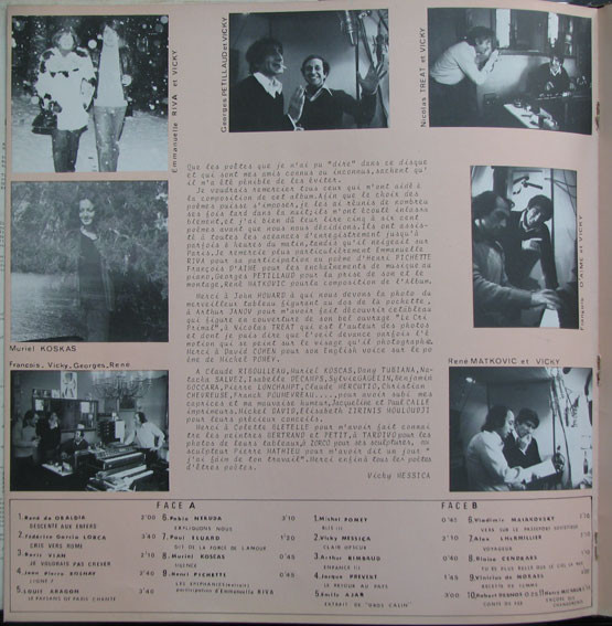 Vicky Messica Avec La Participation D' Emmanuelle Riva - Poésie | Not On Label (75001) - 4