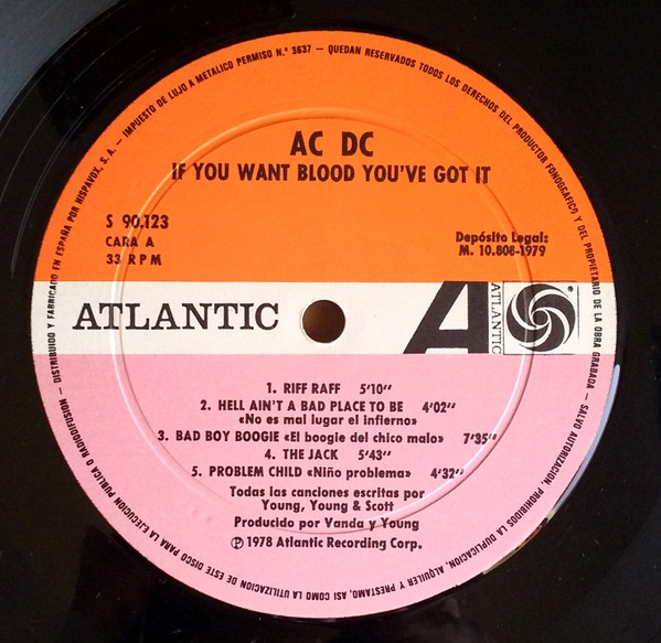 AC/DC - If You Want Blood You've Got It | Atlantic (S 90.123) - 4