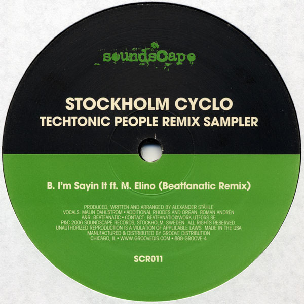 Stockholm Cyclo - Techtonic People Remix Sampler | Soundscape Records (SCR 011) - 2