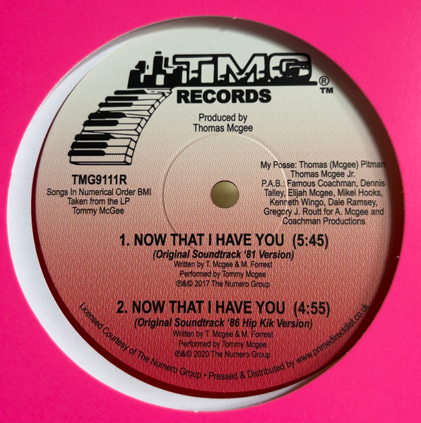Tommy McGee - Now That I Have You | TMG Records (TMG9111R)