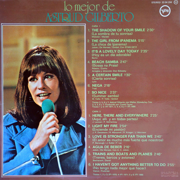 Astrud Gilberto - Lo Mejor De Astrud Gilberto | Verve Records (23 04 256) - 2 Astrud Gilberto - Lo Mejor De Astrud Gilberto | Verve Records (23 04 256) - 2