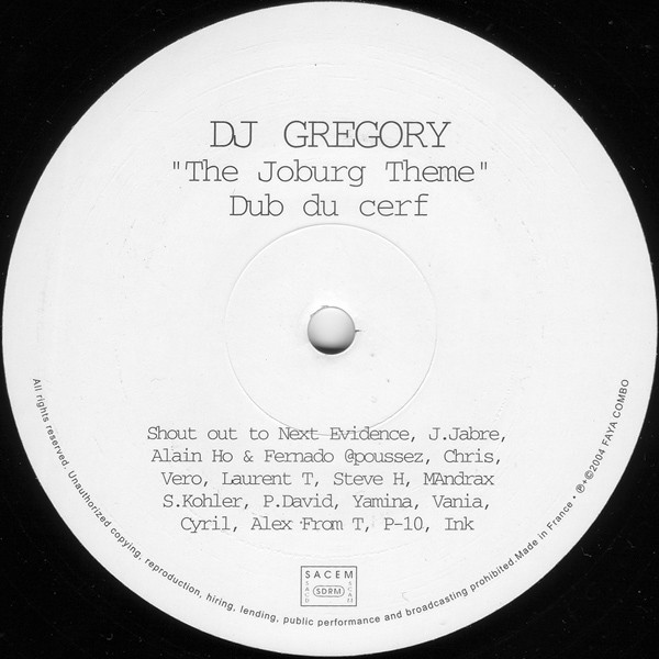 DJ Gregory - The Joburg Theme | Faya Combo (FC007) - 3