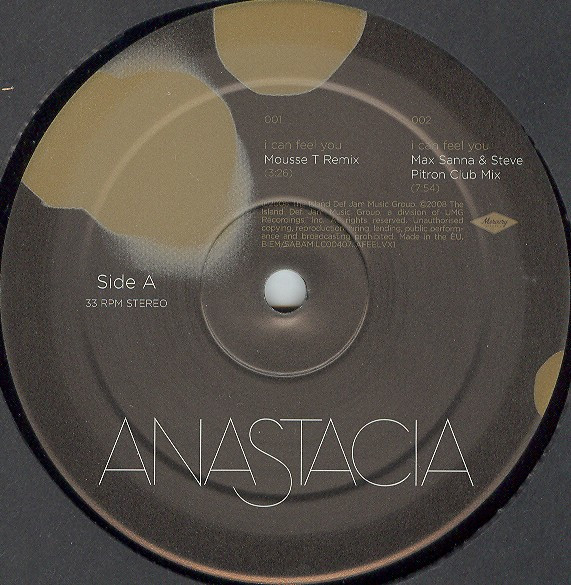 Anastacia - I Can Feel You | Island Def Jam Music Group (AFEELVX 1)