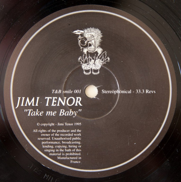 Jimi Tenor - Take Me Baby | T&B Vinyl (T&B smile 001) - 3 Jimi Tenor - Take Me Baby | T&B Vinyl (T&B smile 001) - 3