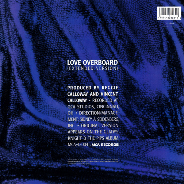 Gladys Knight And The Pips - Love Overboard | MCA Records (MCA-23803) Gladys Knight And The Pips - Love Overboard | MCA Records (MCA-23803)