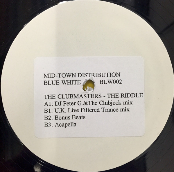 The Clubmasters - The Riddle | Blue White (BLW 002) - main