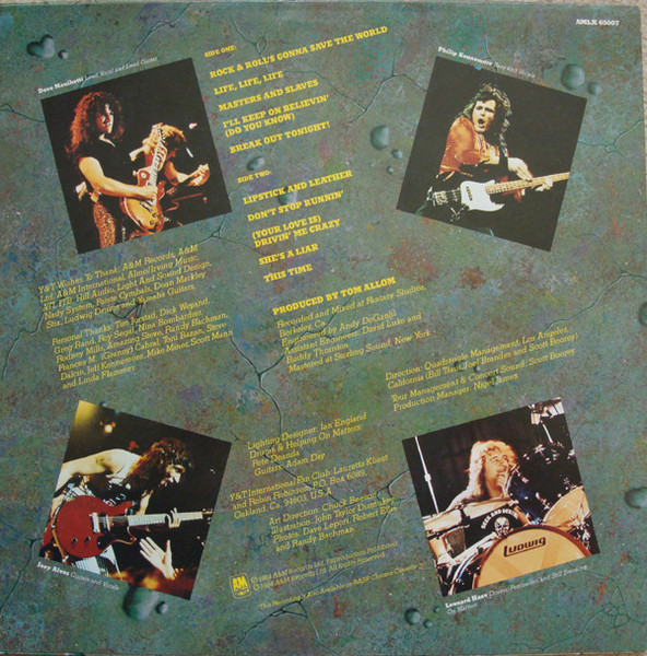 Y & T - In Rock We Trust | A&M Records (AMLX 65007) - 2 Y & T - In Rock We Trust | A&M Records (AMLX 65007) - 2