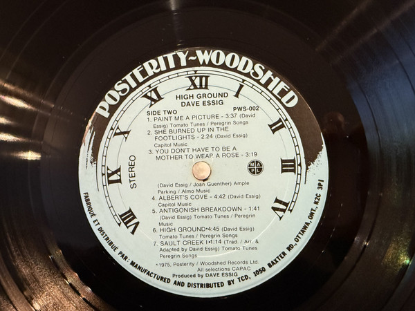 David Essig - High Ground | Woodshed Records (WS-002) - 4