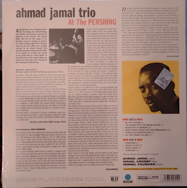 Ahmad Jamal Trio - Ahmad Jamal At The Pershing - But Not For Me | WaxTime In Color (950742) - 2