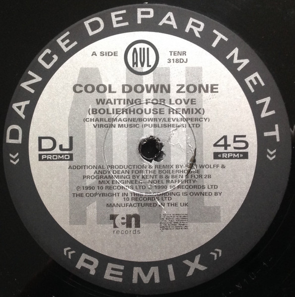 Cool Down Zone - Waiting For Love (Remix) | 10 Records (TENR 318DJ) - 2