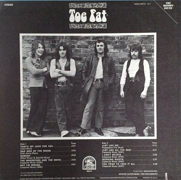 Toe Fat - Toe Fat | Rare Earth (RS511) - 2