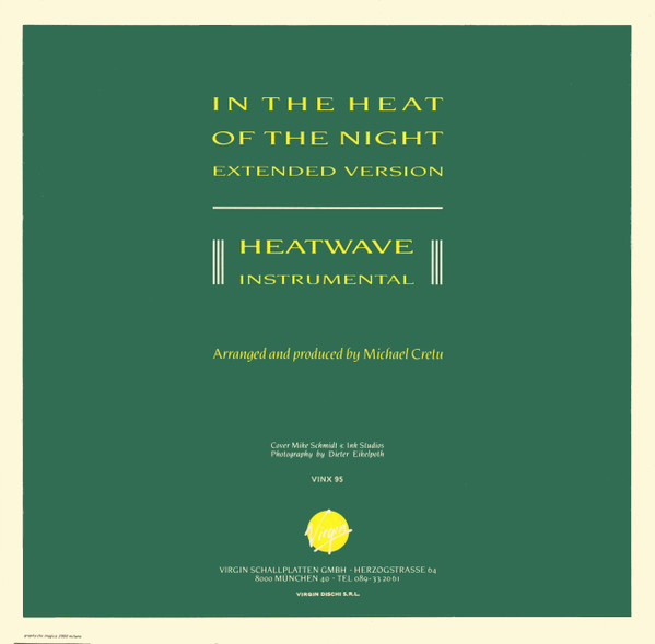 Sandra - In The Heat Of The Night | Virgin (VINX 95) Sandra - In The Heat Of The Night | Virgin (VINX 95)