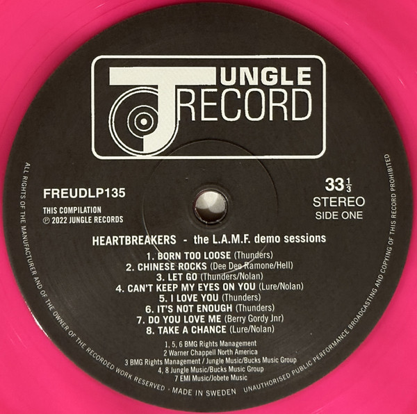The Heartbreakers - The L.A.M.F. Demo Sessions LP | Jungle Records (FREUDLP135) - 3