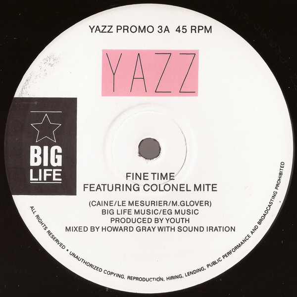 Yazz - Fine Time | Big Life (YAZZ PROMO 3) - main