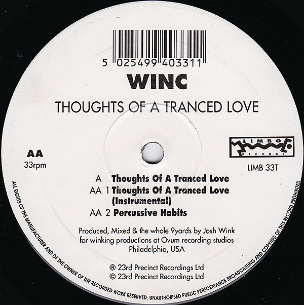 Winc - Thoughts Of A Tranced Love | Limbo Records (LIMB 33T)