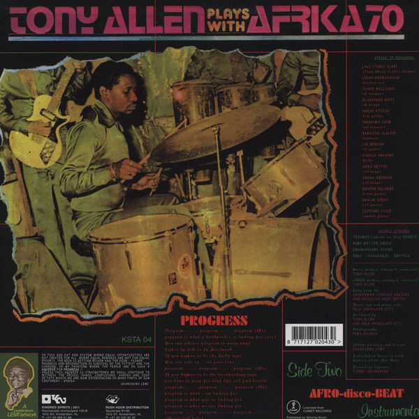 Tony Allen Plays With Africa 70 - Progress | Kindred Spirits (KSTA 04) - 2