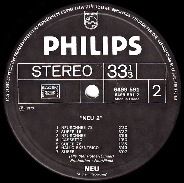 Neu! - Neu! 2 | Philips (6499 591) - 4