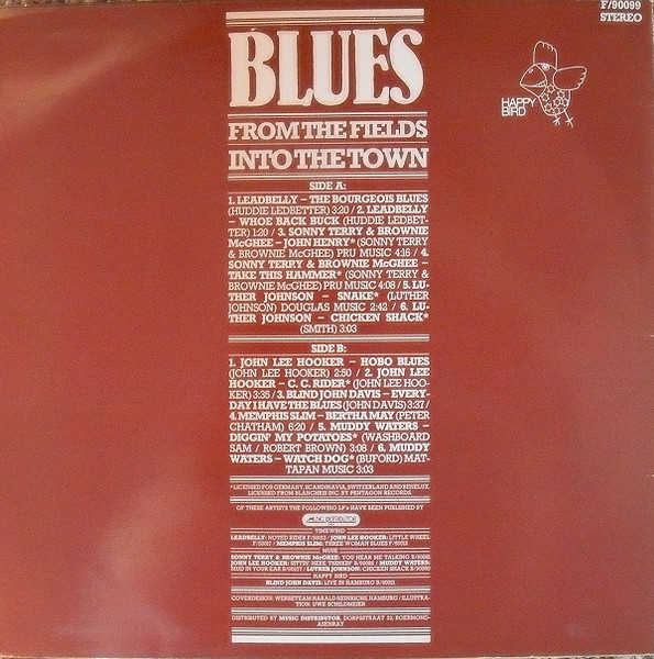 Various - Blues - From The Fields Into The Town | Happy Bird (F/90 099) - 2