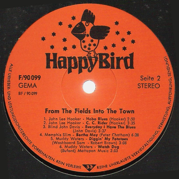 Various - Blues - From The Fields Into The Town | Happy Bird (F/90 099) - 4