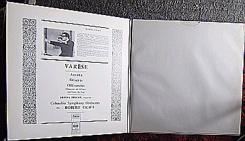 Edgard Varèse - Donna Precht , Columbia Symphony Orchestra , Robert Craft - Arcana - Déserts - Offrandes | CBS (S 75106) - 2