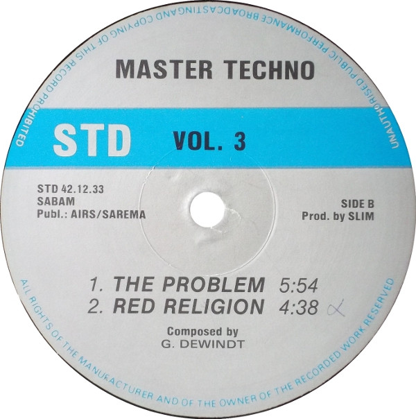Master Techno - Vol. 3 | S.T.D. Records (STD 42.12.33) - 2 Master Techno - Vol. 3 | S.T.D. Records (STD 42.12.33) - 2