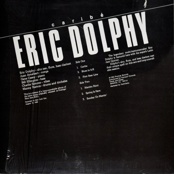 Eric Dolphy With Latin Jazz Quintet - Caribé | Prestige (HBS 6089) - 2
