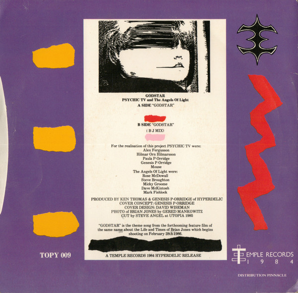 Psychic TV And The Angels Of Light - Godstar | Temple Records (TOPY 009) - 2