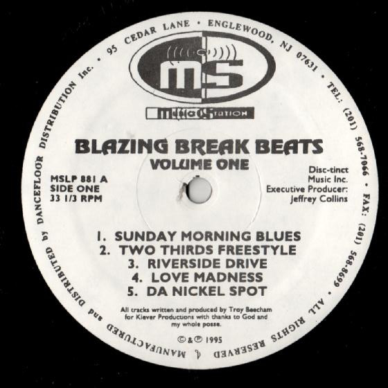 Troy Beecham - Blazing Break Beats Volume One | Music Station (MSLP 881)