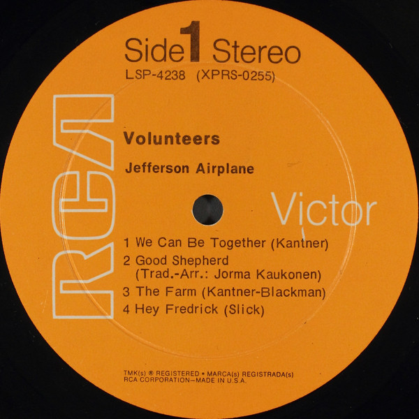 Jefferson Airplane - Volunteers | RCA Victor (LSP-4238) - 4