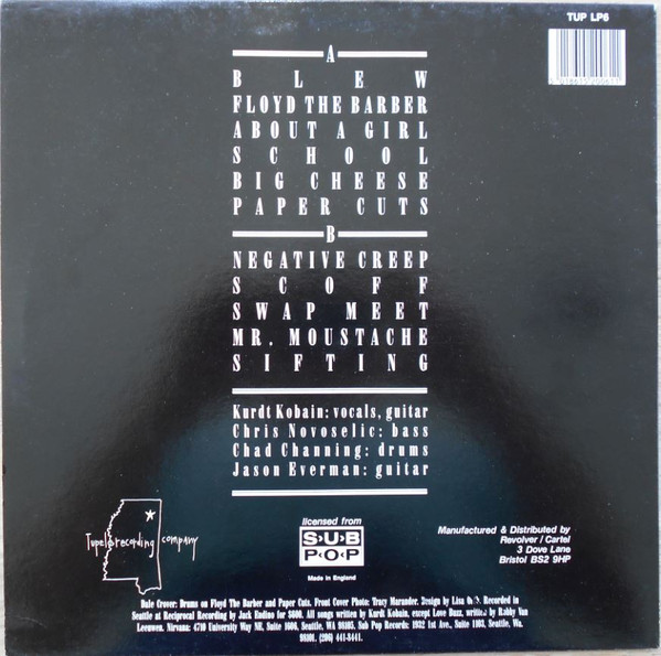 Nirvana - Bleach | Tupelo Recording Company (TUPLP6) - 2 Nirvana - Bleach | Tupelo Recording Company (TUPLP6) - 2