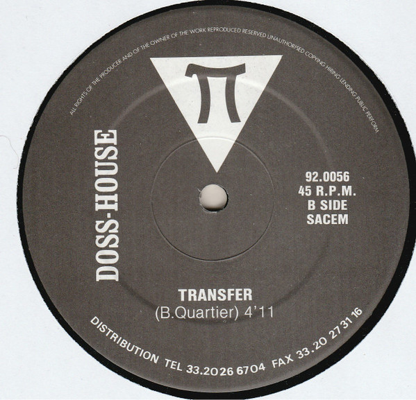 Doss-House - Doss-House Music / Transfer | π (92.0056) - 4