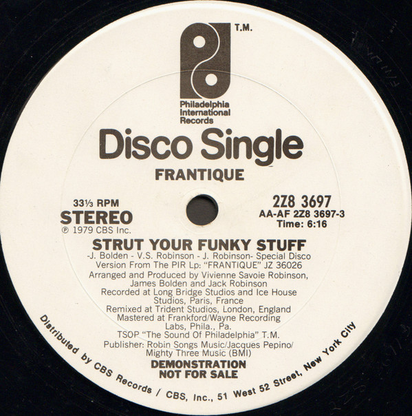 Frantique - Strut Your Funky Stuff | Philadelphia International Records (2Z8 3697)