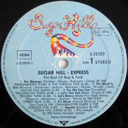 Various - Sugar Hill Express (The Best Of Rap & Funk) | Sugar Hill Records (6.25529) - 3