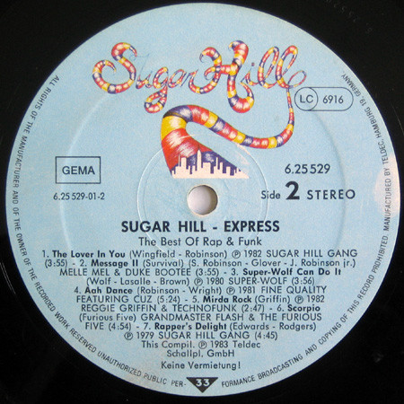 Various - Sugar Hill Express (The Best Of Rap & Funk) | Sugar Hill Records (6.25529) - 4