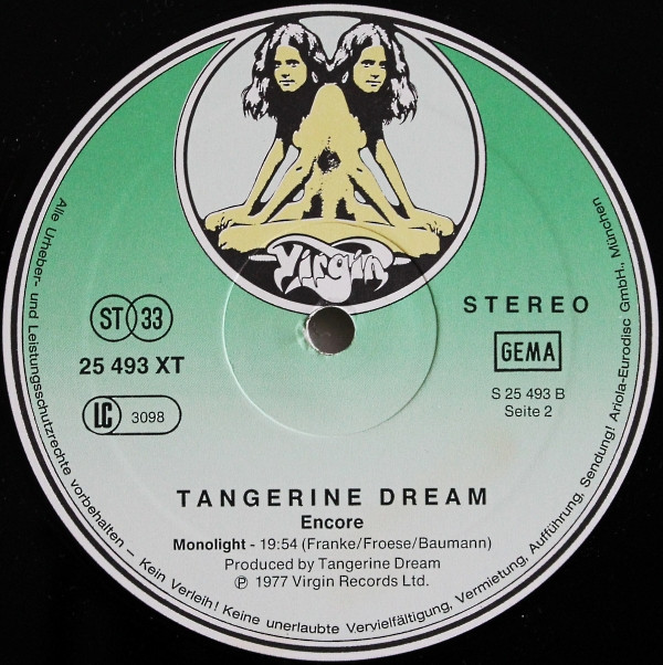 Tangerine Dream - Encore | Virgin (25 495 XBT) - 6