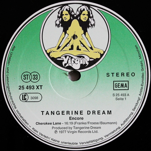 Tangerine Dream - Encore | Virgin (25 495 XBT) - 5
