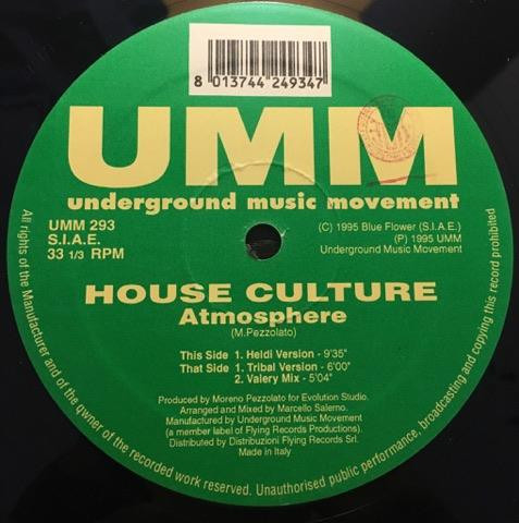House Culture - Atmosphere | UMM (UMM 293)