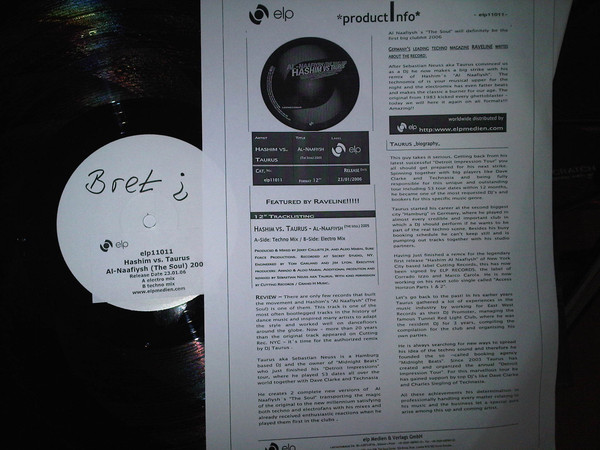 Hashim Vs Taurus - Al-Naafiysh (The Soul) 2005 | ELP Medien & Verlags GmbH (ELP11011) - 3