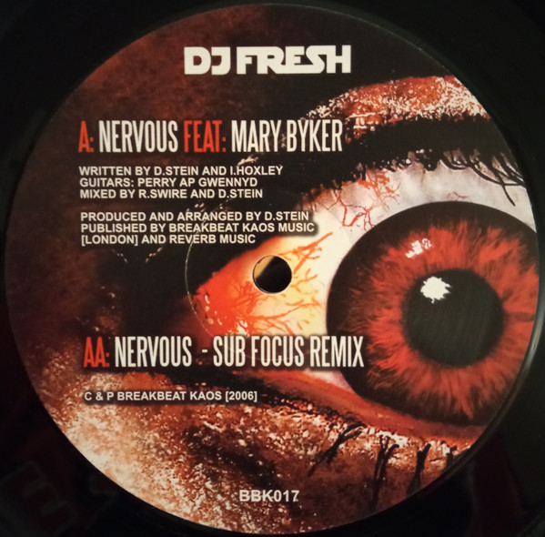 Fresh Feat. Mary Byker - Nervous / Sub Focus Remix | Breakbeat Kaos (BBK 017) - 4